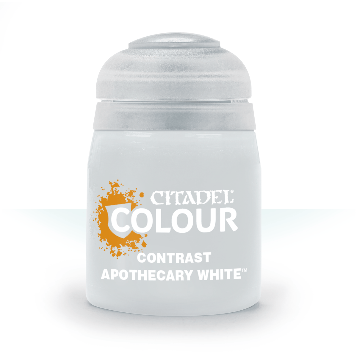The official retail product paint pot for Citadel Contrast: Apothecary White.