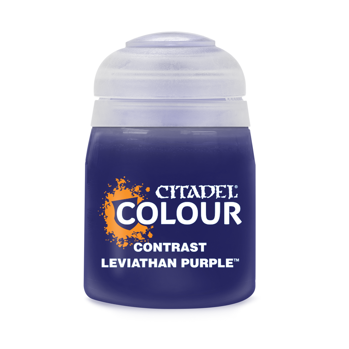 The official retail product paint pot for Citadel Contrast: Leviathan Purple.