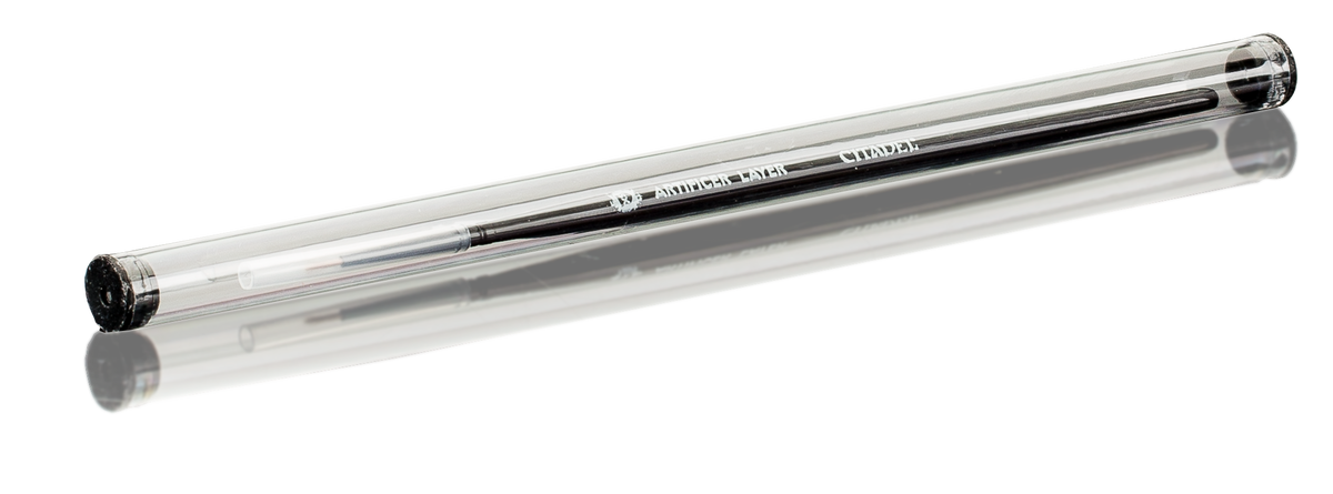 The official Citadel XS Artificer Layer Brush in its protective plastic tube packaging.