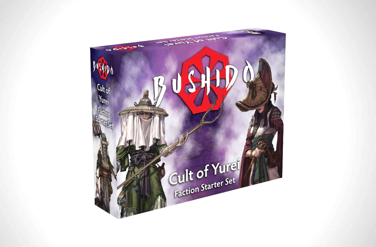 Front box art packaging for the Bushido Cult of Yurei Starter Set.