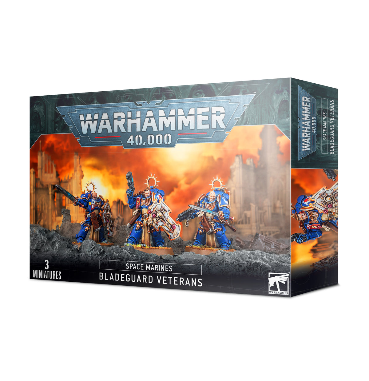 Space Marines Bladeguard Veterans Box Art | Charon Games CHCH NZ