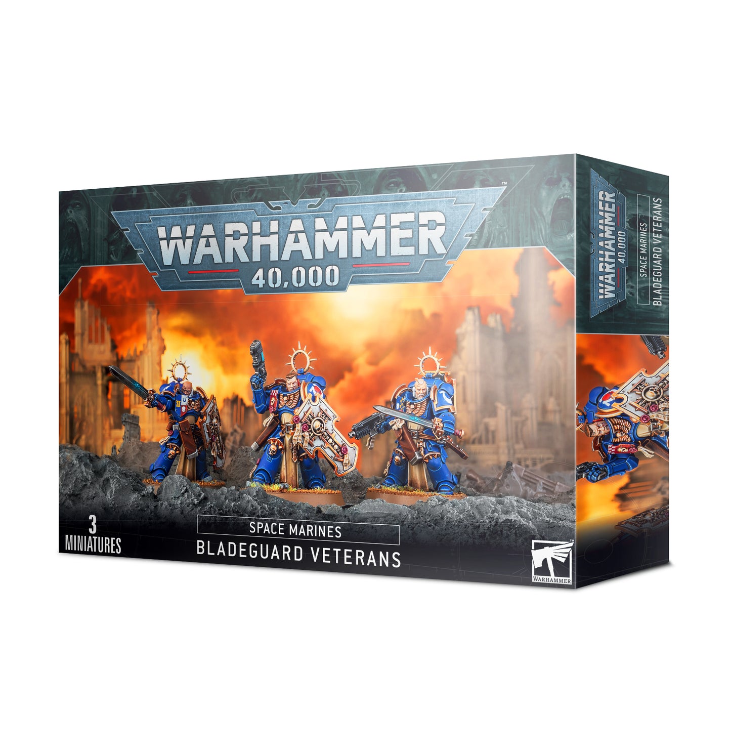 Space Marines Bladeguard Veterans Box Art | Charon Games CHCH NZ