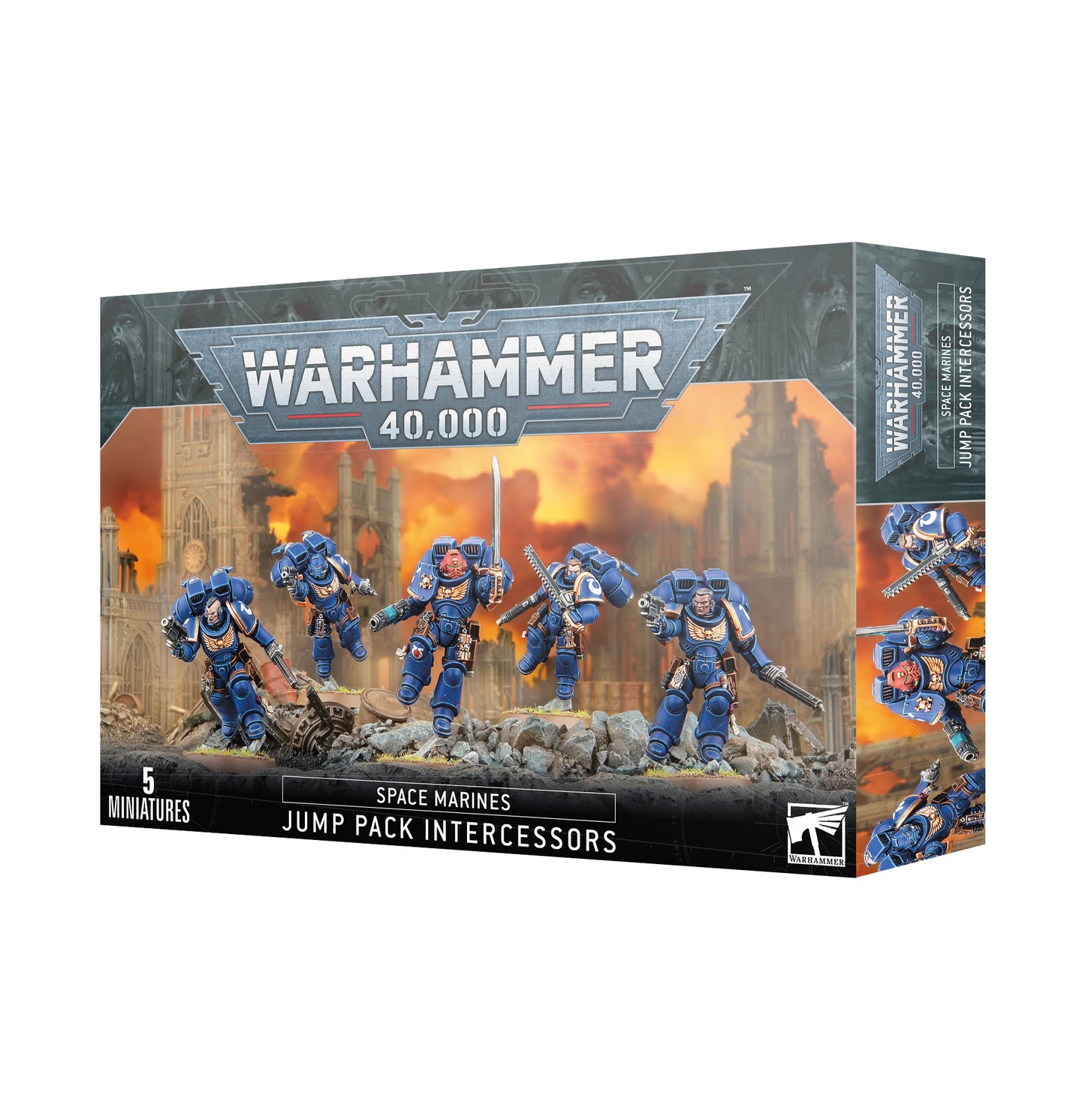 Space Marines Jump Pack Intercessors Box Art | Charon Games CHCH NZ