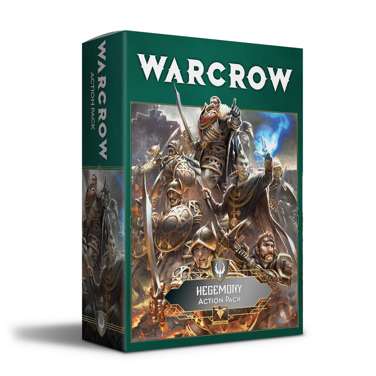 The box for the Warcrow Hegemony of Embersig Action Pack.