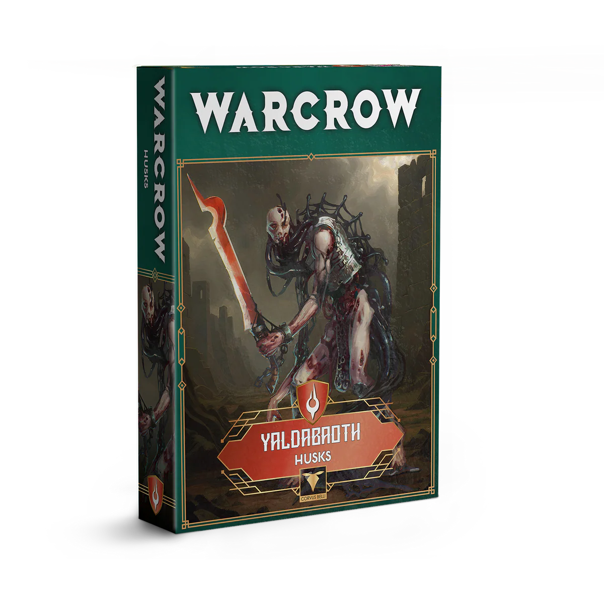 The box for the Warcrow Scions of Yaldabaoth Husks miniatures.