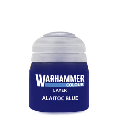 The official retail product paint pot for Warhammer Colour: Alaitoc Blue.
