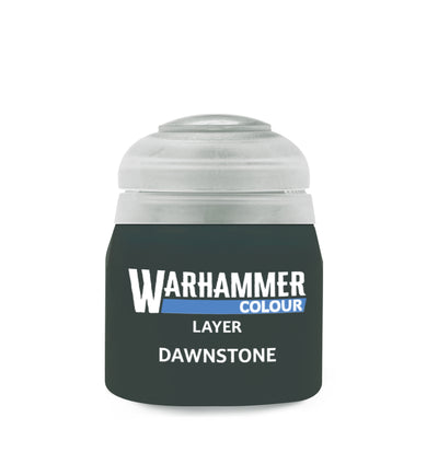 The official retail product paint pot for Warhammer Colour: Dawnstone.