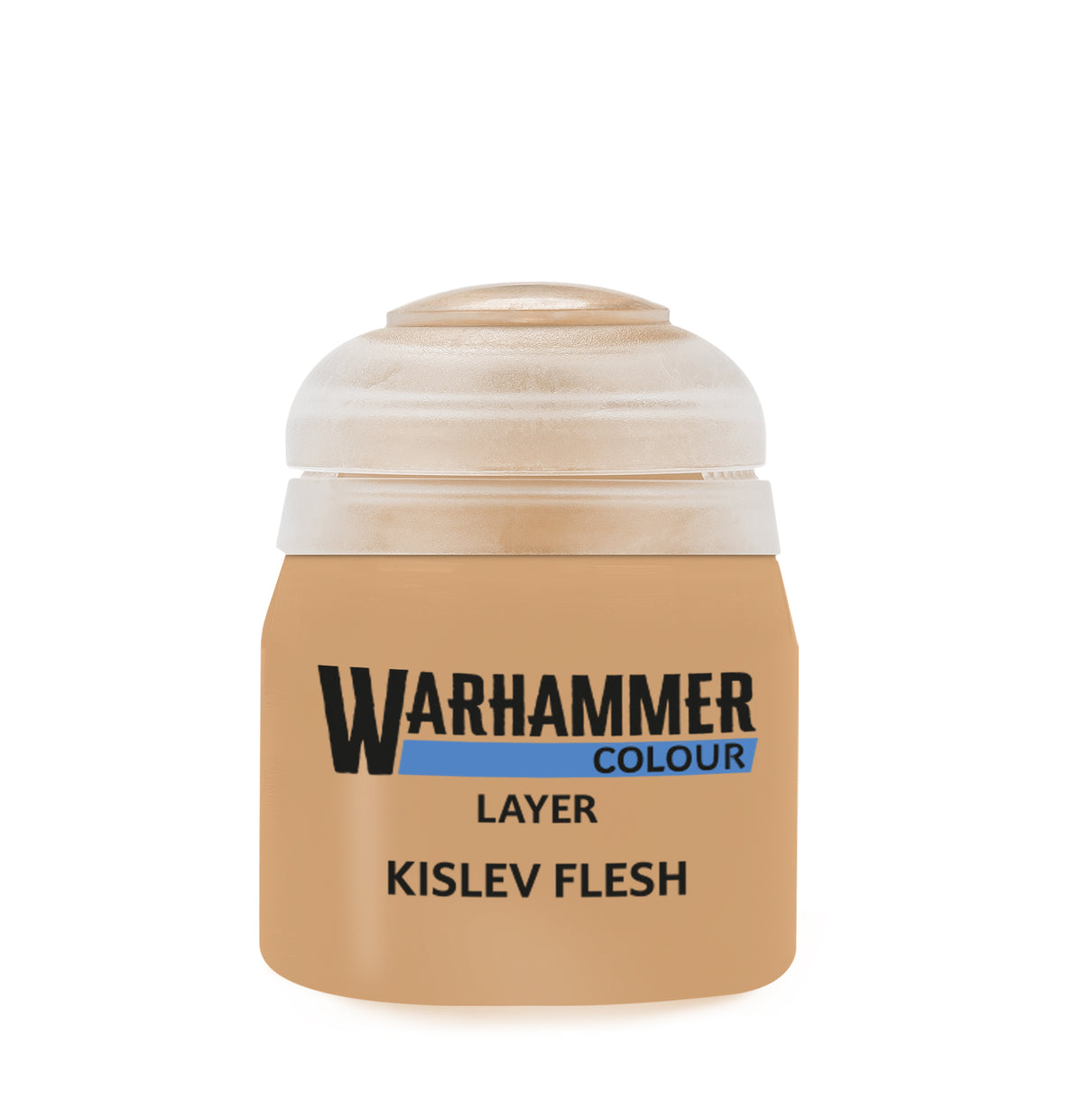 The official retail product paint pot for Warhammer Colour: Kislev Flesh.