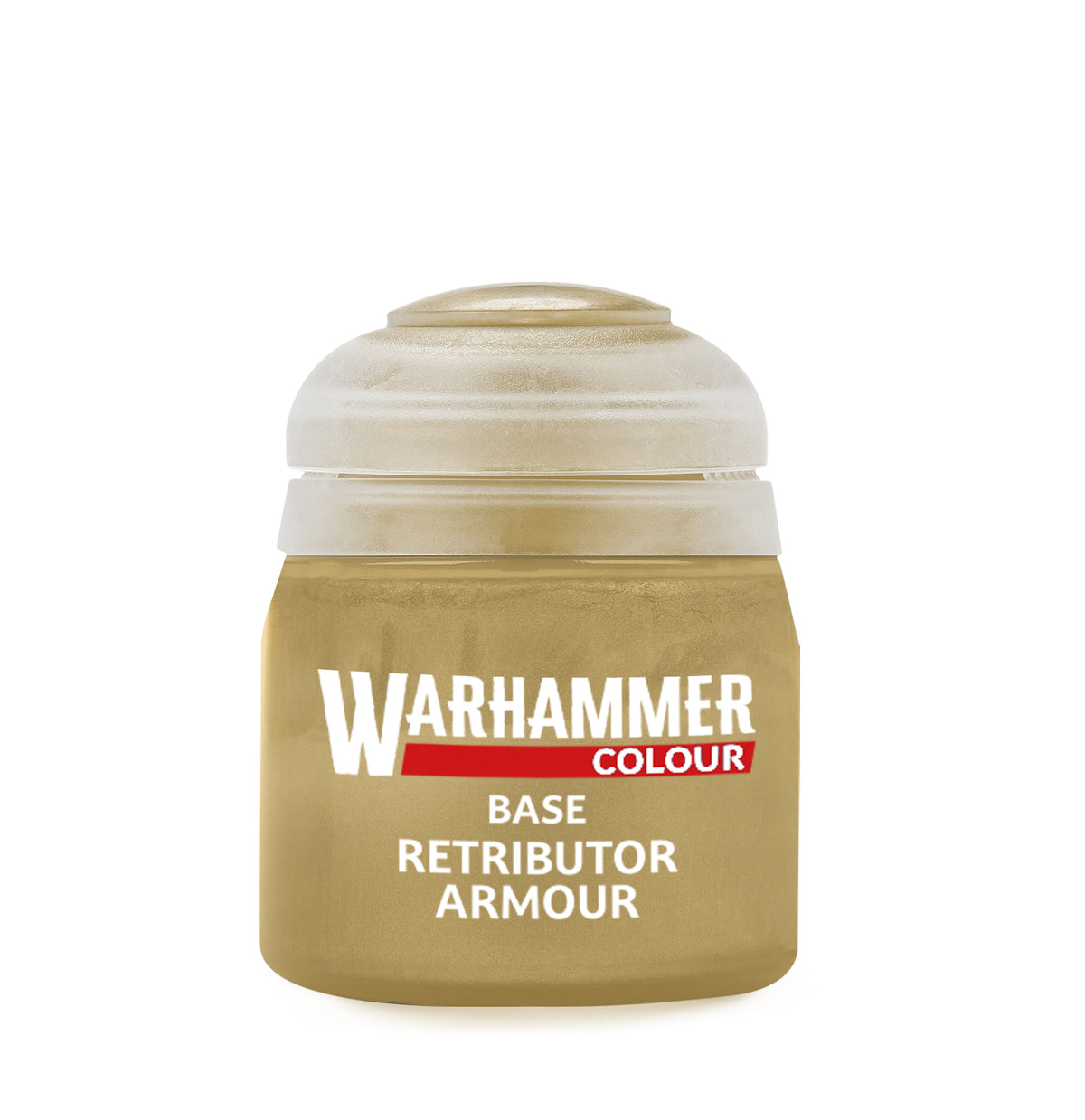The official retail product paint pot for Warhammer Colour: Retributor Armour.