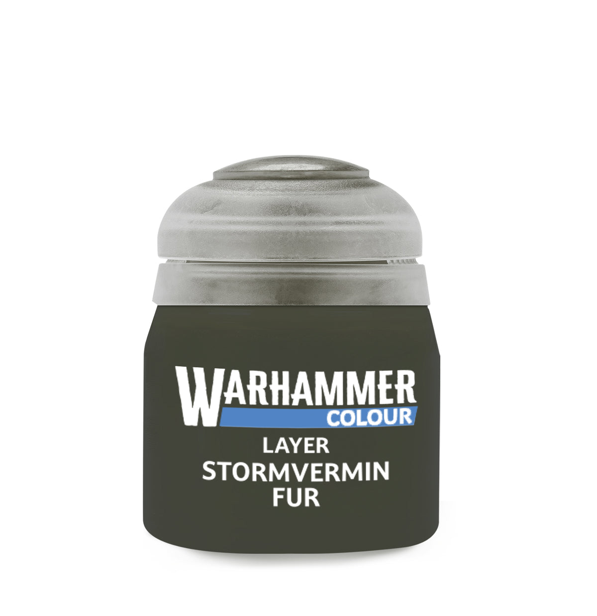 The official retail product paint pot for Warhammer Colour: Stormvermin Fur.
