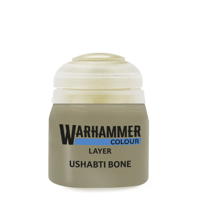The official retail product paint pot for Warhammer Colour: Ushabti Bone.