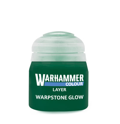 The official retail product paint pot for Warhammer Colour: Warpstone Glow.