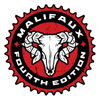 The red and black logo for The Guild faction in Malifaux Fourth Edition, featuring a ram's skull inside a cog-like border.