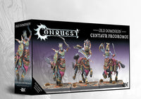 The product box for the Old Dominion Centaur Prodromoi, a dual kit that also builds Centaur Kerykes for the Conquest wargame.