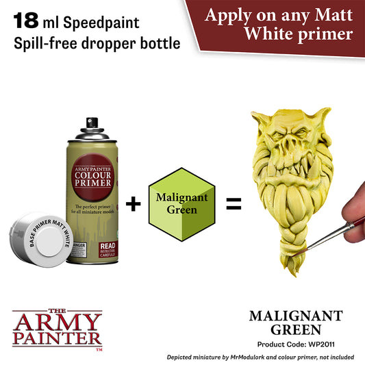The Army Painter color primer bottle with a dropper and text on a white background