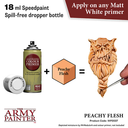 The Army Painter color primer bottle with a dropper and text on a white background