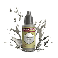 An 18ml dropper bottle of The Army Painter Speedpaint - Blinding Light, a one-coat paint for miniatures. Available at Charon Games NZ.