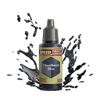An 18ml dropper bottle of The Army Painter Speedpaint - Cloudburst Blue, a one-coat paint for miniatures. Available at Charon Games NZ.