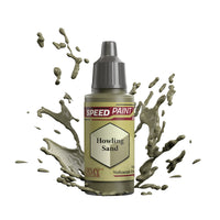 An 18ml dropper bottle of The Army Painter Speedpaint - Howling Sand, a one-coat paint for miniatures. Available at Charon Games NZ.