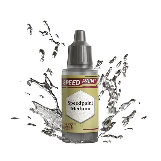 An 18ml dropper bottle of The Army Painter Speedpaint Medium, used for thinning Speedpaints. Available at Charon Games NZ.