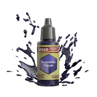 An 18ml dropper bottle of The Army Painter Speedpaint - Periwinkle Purple, a one-coat paint for miniatures. Available at Charon Games NZ.