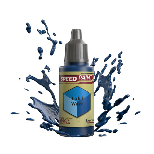 An 18ml dropper bottle of The Army Painter Speedpaint - Tidal Wave, a one-coat paint for miniatures. Available at Charon Games NZ.