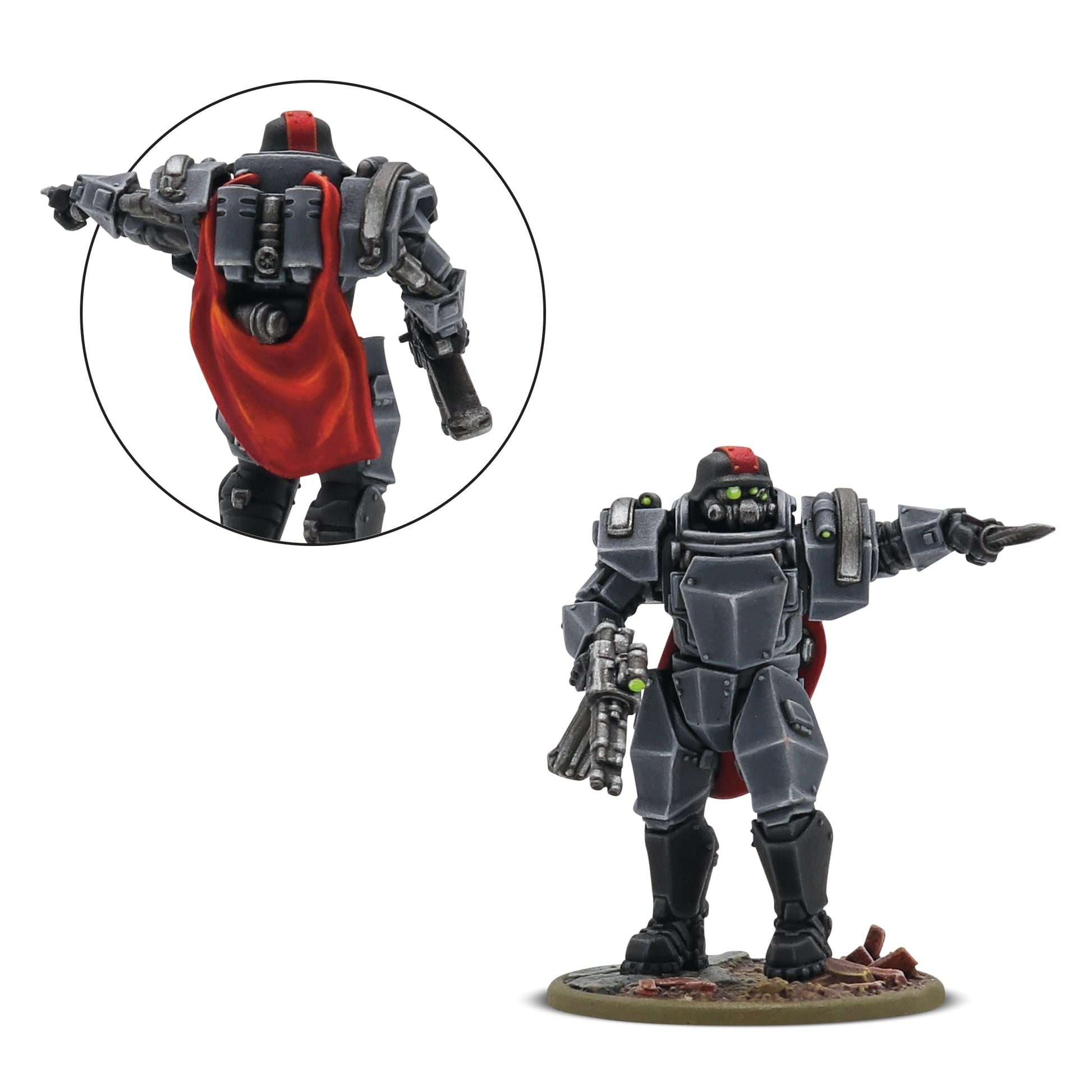 Exclusive resin Axis Platoon Commander miniature in Stahltruppen armour