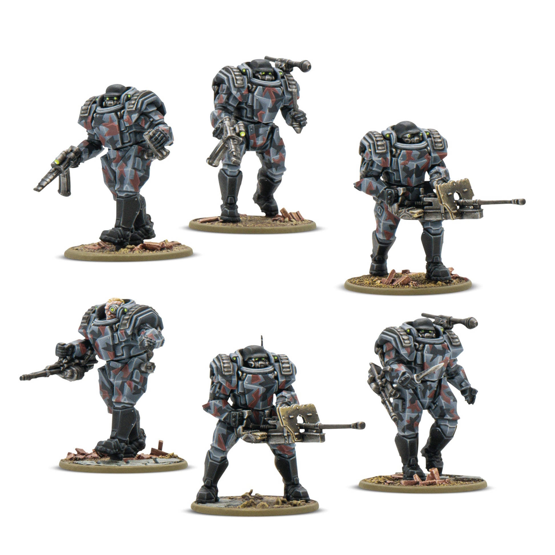 Complete contents of Konflikt '47 Introductory Set including US Fireflies and Stahltruppen