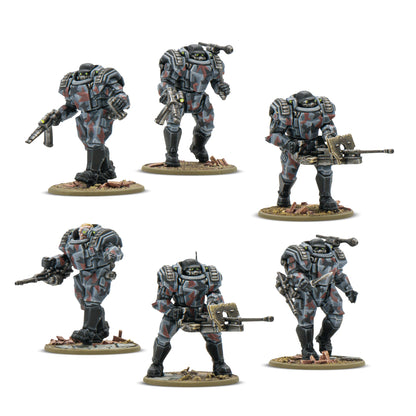 Complete contents of Konflikt '47 Introductory Set including US Fireflies and Stahltruppen