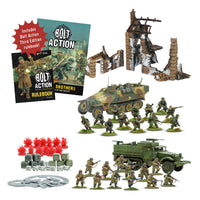Complete contents of Band of Brothers set including miniatures and rulebooks