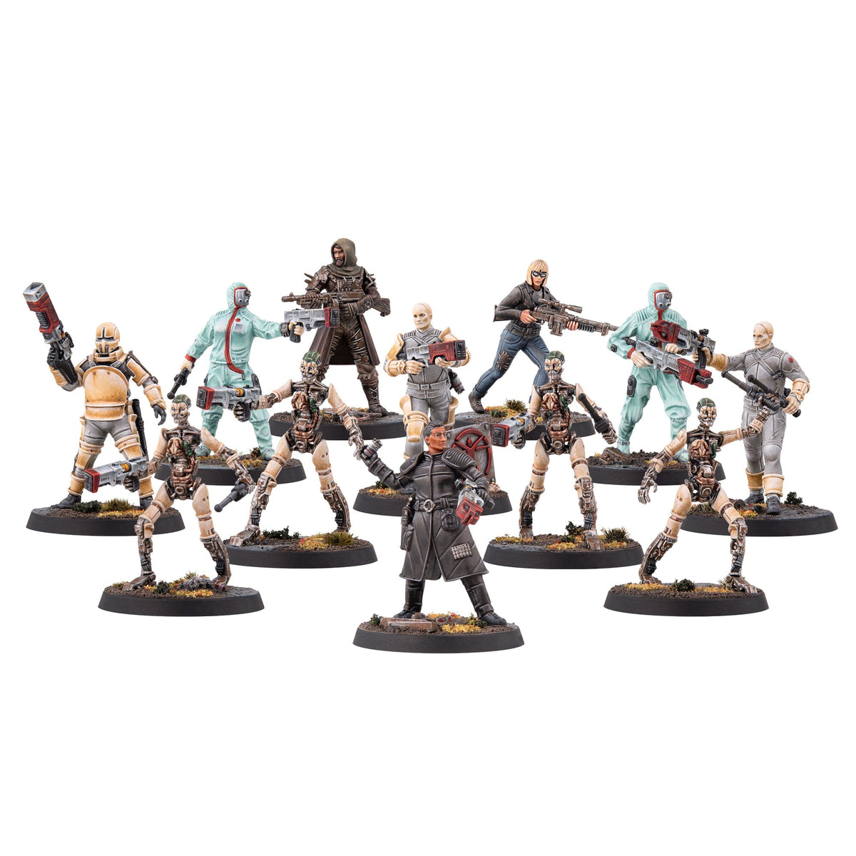 Fully painted Institute miniatures