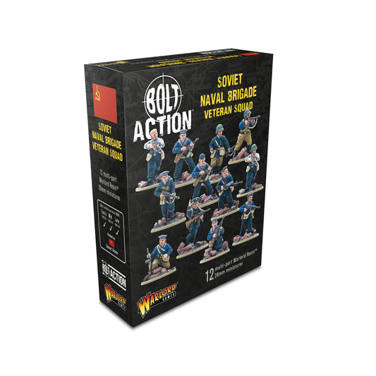 Official retail box for the Bolt Action Soviet Naval Brigade Veteran Squad by Warlord Games.