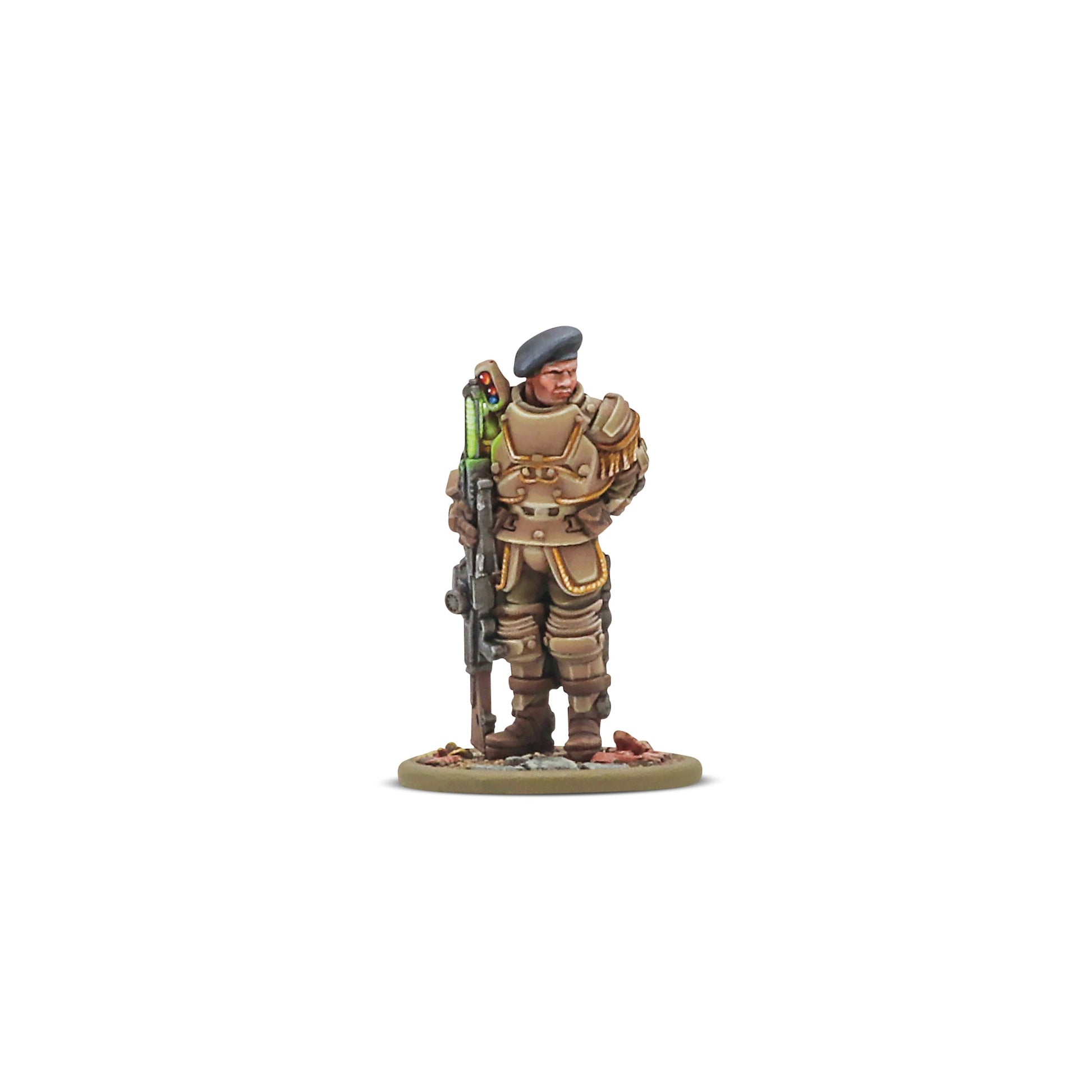 Exclusive resin British Commonwealth Platoon Commander in Galahad armour