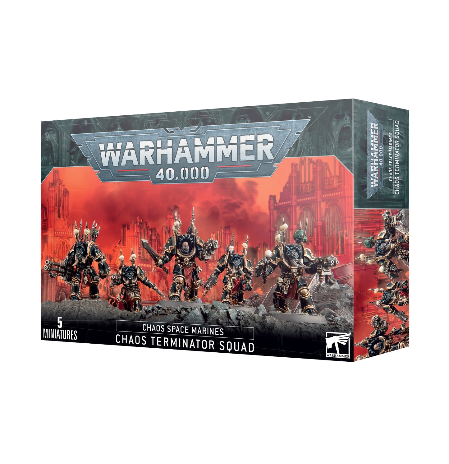 Chaos Space Marines Chaos Terminator Squad box art. Christchurch, NZ.