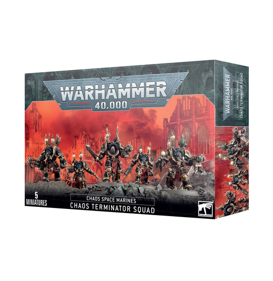 Chaos Space Marines Chaos Terminator Squad box art. Christchurch, NZ.