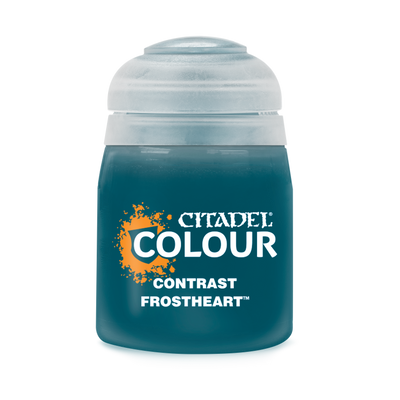 The official retail product paint pot for Citadel Contrast: Frostheart.