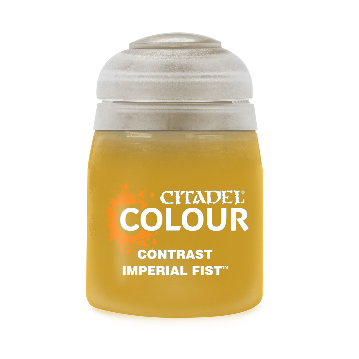 The official retail product paint pot for Citadel Contrast: Imperial Fist.