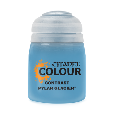 The official retail product paint pot for Citadel Contrast: Pylar Glacier.