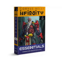 Front box art packaging for the Infinity Combined Army Booster Pack Alpha set.