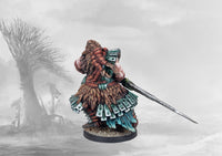 Box packaging for the Para Bellum Conquest Nords Blooded 38mm scale plastic character miniature back.