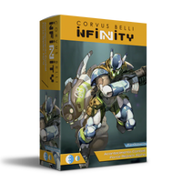Retail box art for the Acontecimento Combat Force Repack Alpha for the PanOceania faction in Infinity the Game.