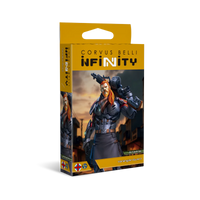 Official retail box packaging for the Corvus Belli Infinity Ariadna Varangian Guard unit.