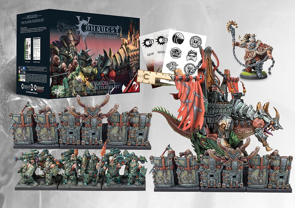 Fully painted Dweghom army featuring Raegh Drake Rider, Ironclad Drake, Fireforged, and Initiates/Wardens.