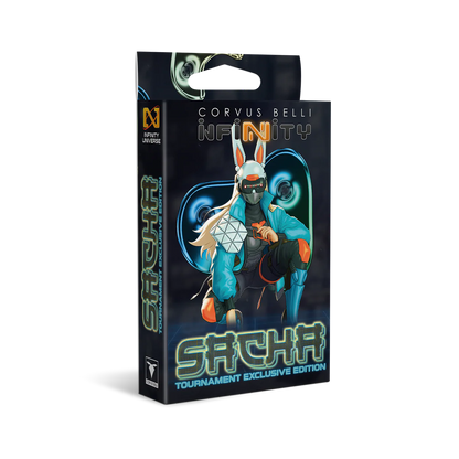 The packaging for the exclusive Sāchā miniature included in the ITS Season 17 Tournament Pack.