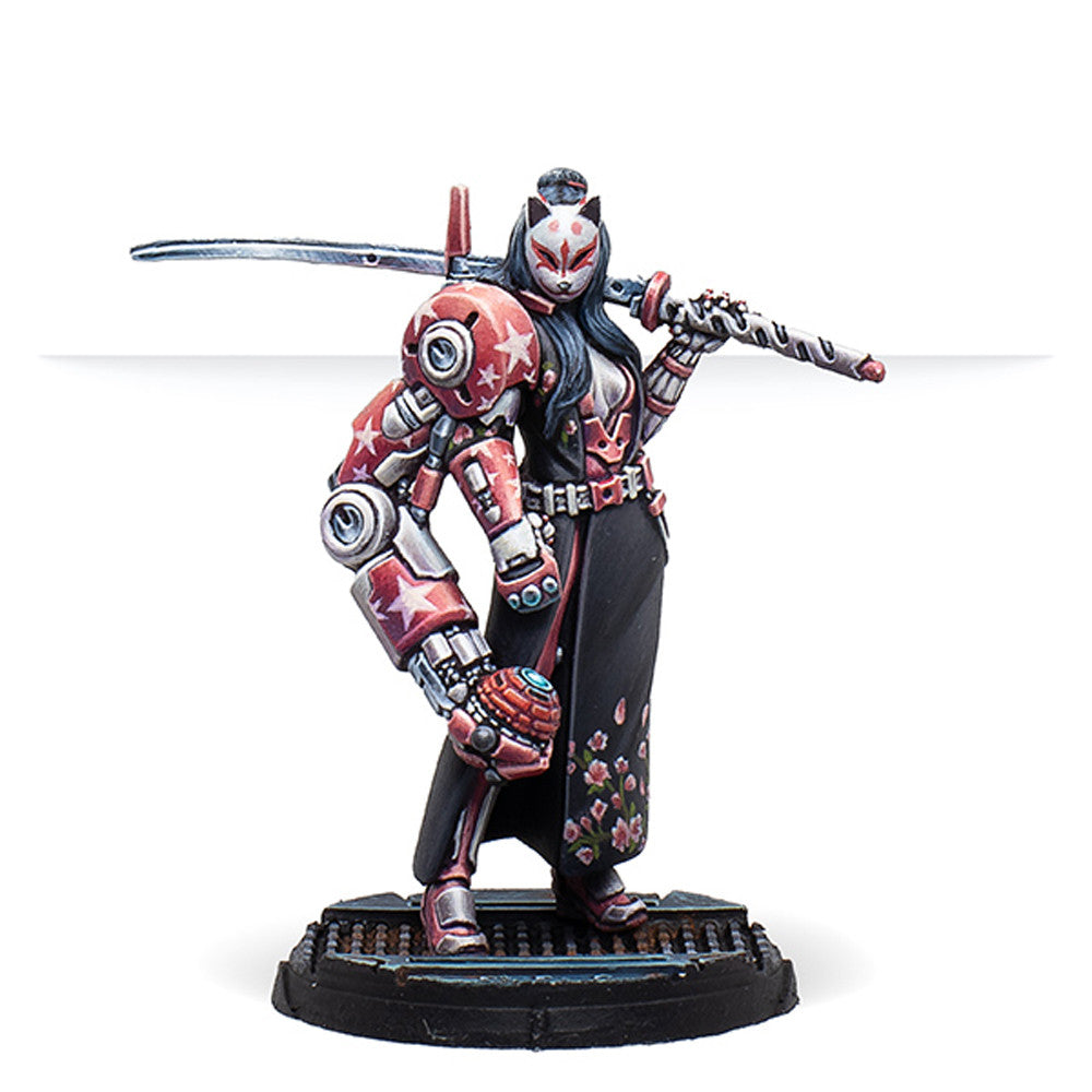  NA2 Beasthunter with Tactical Bow, a metal miniature for Infinity the Game. Available at Charon Games NZ.