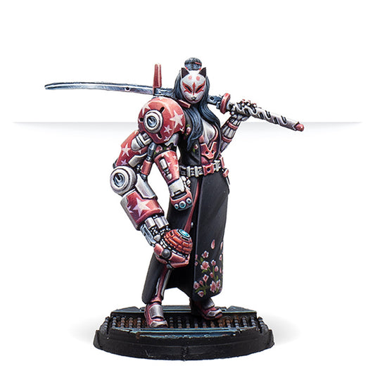  NA2 Beasthunter with Tactical Bow, a metal miniature for Infinity the Game. Available at Charon Games NZ.