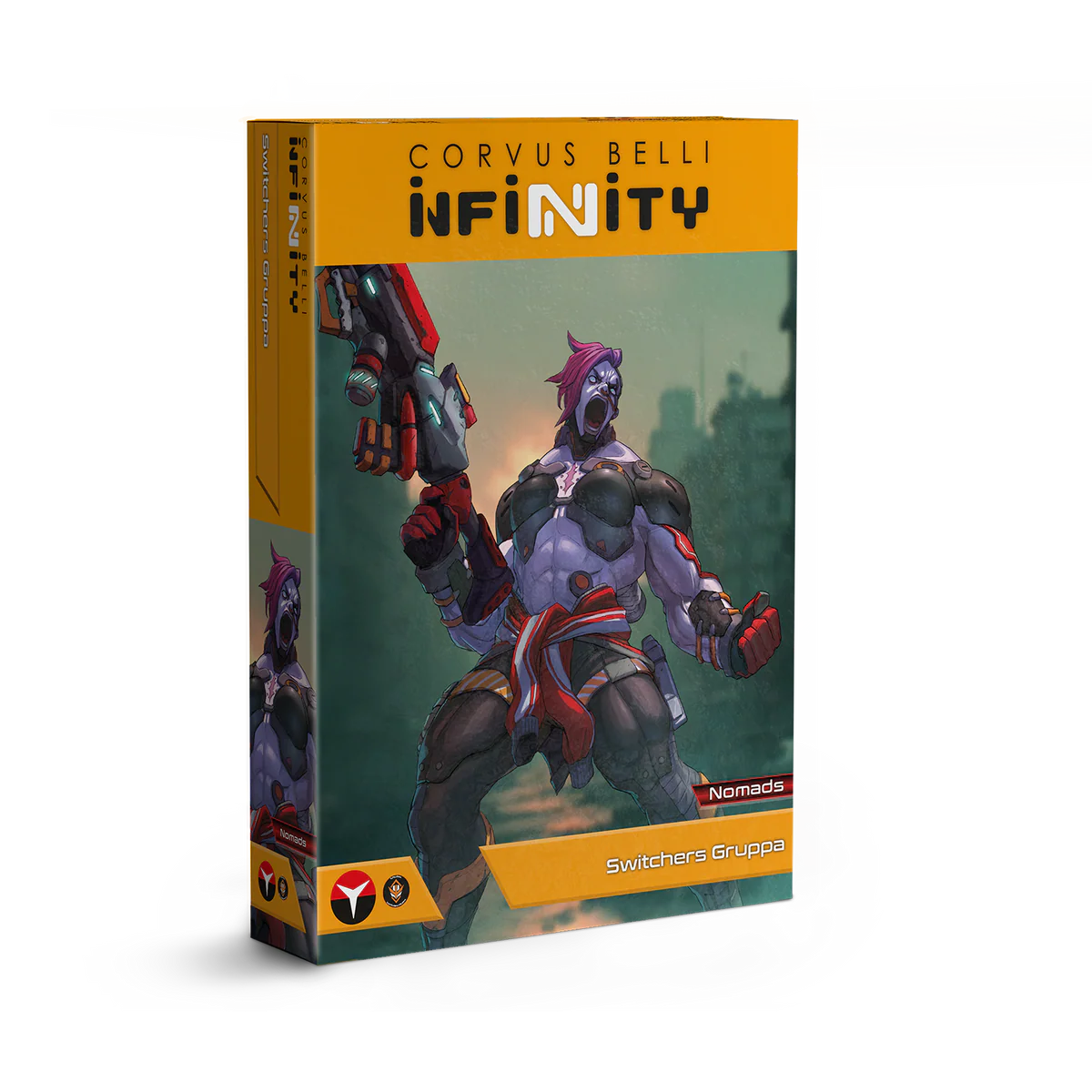The box for the Infinity Nomads Switchers Gruppa.