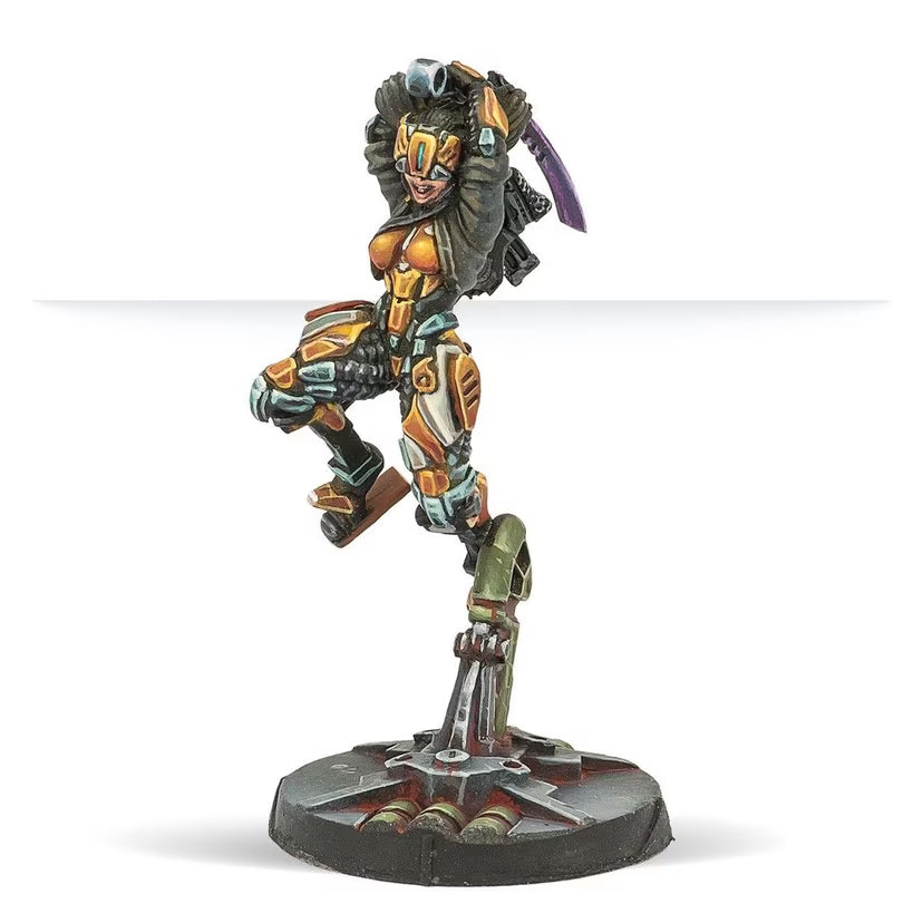 The Jade Champion, a metal miniature for Infinity the Game. Available at Charon Games NZ.