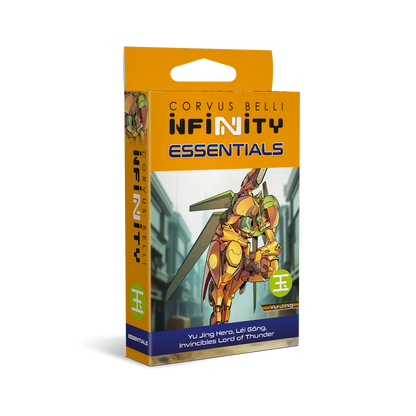 The box for the Infinity Yu Jing Hero Lěi Gōng, Invincibles Lord of Thunder.