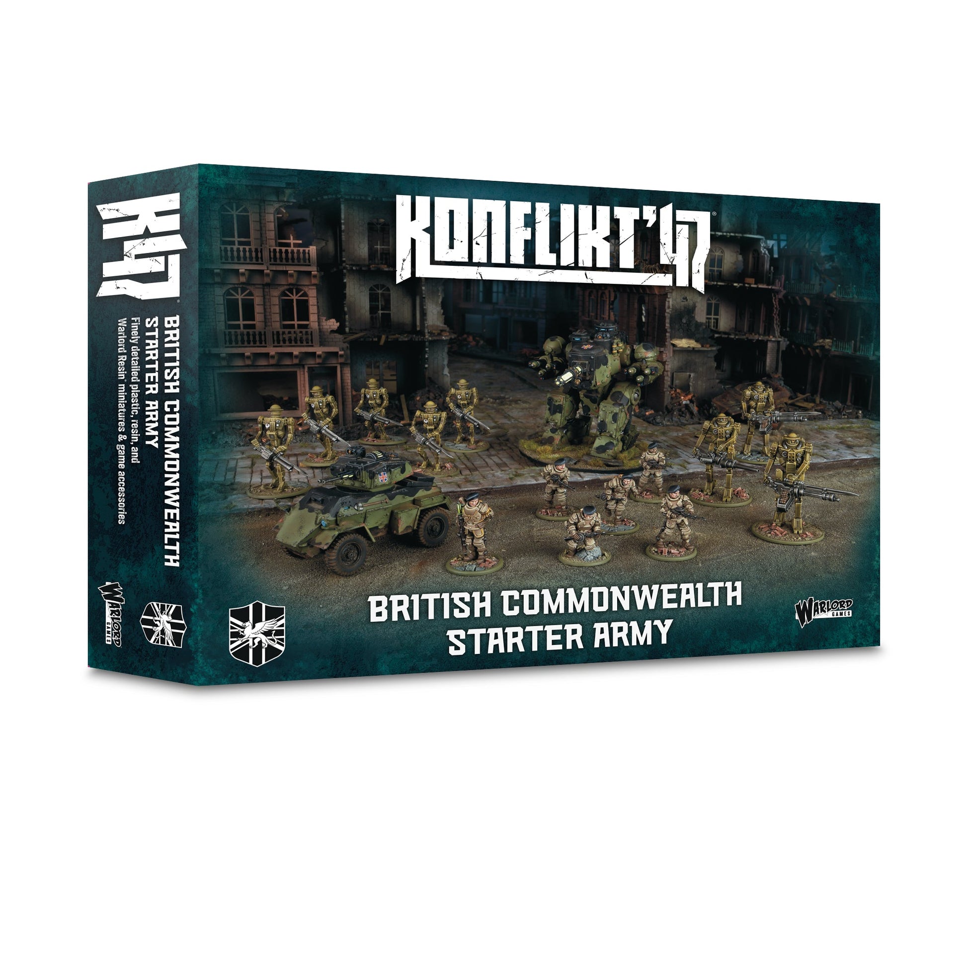 British Commonwealth Starter Army box art for Konflikt '47